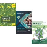 Pachet Bacalaureat 2026. Eseul. Varianta rapida de pregatire, Matematica Filiera tehnologica, Servicii si Biologia pe intelesul tuturor Clasele 9-10 -