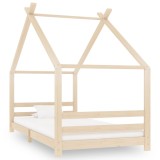 Cumpara ieftin Cadru de pat pentru copii, 90 x 200 cm, lemn masiv de pin