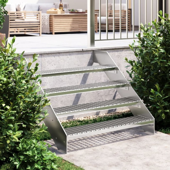 Gossi treapta tip gratar, 100x24x7 cm, otel galvanizat