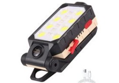 Lampă LED de lucru, 2 moduri, 3-5 ore, alimenare USB, plastic, neagră, 5x11.5x3.9 cm
