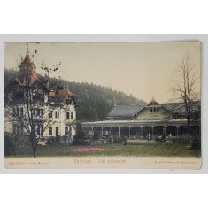 KARLSBAD , CAFE KAISERPARK , CARTE POSTALA ILUSTRATA , 1907, COLECTIA SILVIU DRAGOMIR