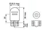 Set 2 Becuri 12V W21/5W 21W Pure Light Bosch 499807 1 987 301 079