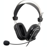 CASTI A4tech &amp;quot;ComfortFIt&amp;quot; cu fir standard utilizare multimedia microfon pe brat conectare prin Jack 3.5 mm negru &amp;quot;HS-50&amp;quot; (include
