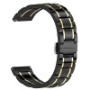 Curea ceramica, compatibila cu Xiaomi Mi Watch, Telescoape QR, 22mm, Black Gold, Very Dream