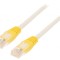 Patch Cord UTP Cat5e Alb-Galben 10m