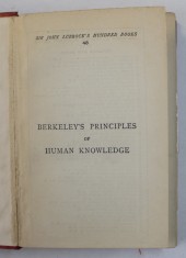 THE PRINCIPLES OF HUMAN KNOWLEDGE by SIR JOHN LUBBOCK , 1893, PREZINTA PETE SI URME DE UZURA , COTOR CU DEFECTE foto