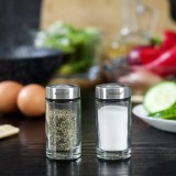 Set de 2 recipiente pentru sare si piper, 8,7x4,5x9,5 cm capacitate 50 grame, KingHoff