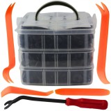 Cumpara ieftin Set de 620 de Cleme din Plastic + 5 unelte, SelTech