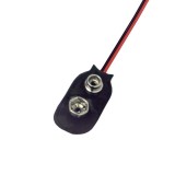 Contact Baterie 9V cu Fir 15cm Somogyi Elektronic, Conector Baterie 9 Volti pentru Lipire