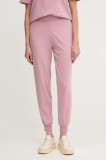 HUGO pantaloni de lounge culoarea bej, uni, 50490578