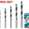 TOTAL - SET BURGHIU SPIRALA PENTRU LEMN: 5BUC PowerTool TopQuality