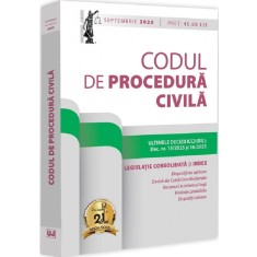 Codul de procedura civila, septembrie 2025. Editie tiparita pe hartie alba, Dan Lupascu