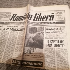 Ziar Romania Libera - Vineri 1 Martie 1991