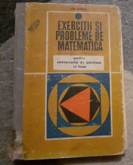 Gr. Gheba - Exercitii si probleme de matematica pentru admitere in liceu, 1971 foto