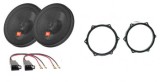 Pachet Difuzoare Auto JBL Seat Ibiza 2008-2017: Boxe 16.5cm, Inele Adaptoare Fata/Spate