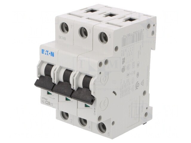 &Icirc;ntrerupător de Supracurent 20A 3 Poli 230/400V 15kA