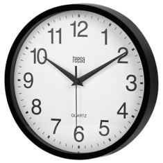 Ceas de perete Teesa, 25 cm, numere mari si clare, cadran alb cu cifre arabe