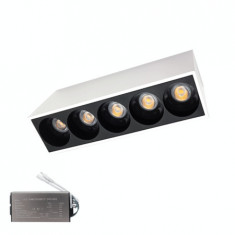 CORP ILUMINAT LED APARENT EL-14 10W 3000K, ALB & NEGRU