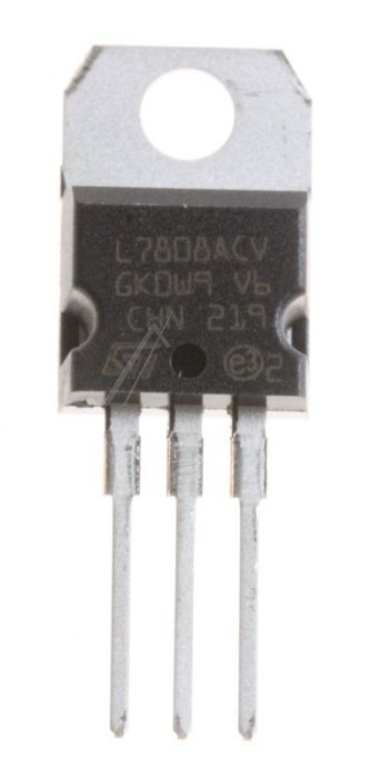 7808 REGULATOR TENSIUNE 1A +8.0V, 7808, TO220-3 L7808ACV Circuit Integrat STMICROELECTRONICS