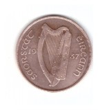 Moneda Irlanda 1 pingin 1937, stare foarte buna, curata