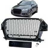 Grilaj sport cu fagure negru lucios, potrivit pentru Audi Q3 8U pre-facelift 11-15 Performance AutoTuning