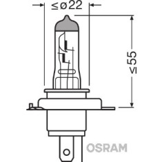 BEC 12V H4 60/55 W ULTRA LIFE BLISTER 1 BUC OSRAM