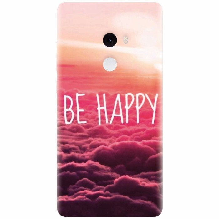Husa silicon pentru Xiaomi Mi Mix 2, Be Happy Puffy Clouds