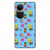 Husa compatibila cu Oppo Reno10 5G Silicon Gel Tpu Model Spongebob Pattern