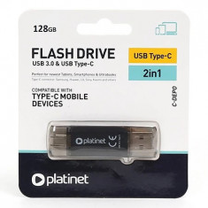 FLASH DRIVE USB 3.0 TYPE C 128GB C-DEPO PLATI foto