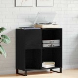VidaXL Dulap pentru discuri, stejar negru 84,5x38x89 cm lemn prelucrat