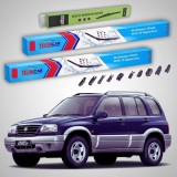 Cumpara ieftin Ștergătoare Suzuki Grand Vitara I FT 5 Uși 1998-2005 | Set Față și Spate Flat Premium &ndash; TeamCar&reg;
