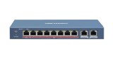 SWITCH 8PORTURI 2UPLINK 90W UNMANAGED, HIKVISION