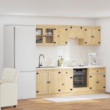 vidaXL Dulap cu sertar cu raft SKI 8 pcs Maro Miere Lemn de pin masiv 3392651