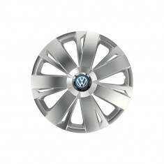 Set 4 capace roti Energy cu inel cromat pentru gama auto Volkswagen, R16