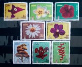 Cuba 2016 flori, plante, ,serie 8v. nestampilata