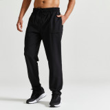 Pantalon de trening respirant 500 Fitness Negru Bărbați, Domyos