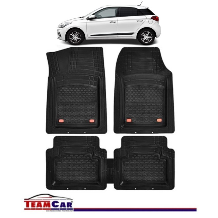 Covorase Auto TeamCar&reg; Hyundai i20 II (2014-2020) - Cauciuc Tip Tavita
