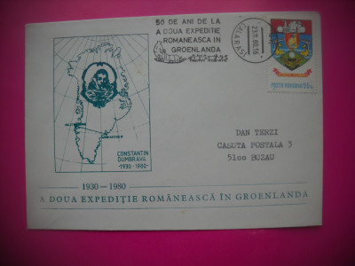 HOPCT PLIC 4324 A 2 A EXPEDITIE ROMANEASCA IN GROENLANDA 1980 CALARASI foto