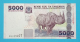 Tanzania 5.000 Shillings 2003 &#039;Rinocer&#039; aUNC serie: BN8125407