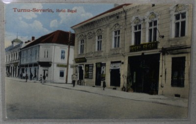 TURNU - SEVERIN , HOTELUL REGAL , CARTE POSTALA ILUSTRATA , INCEPUTUL SEC. XX foto