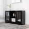 vidaXL Dulap cu vitrină, negru, 120 x 30,5 x 70 cm, lemn prelucrat 802787