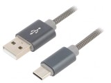 Cablu USB 2.0 A la Micro B 2m Gri, Gembird