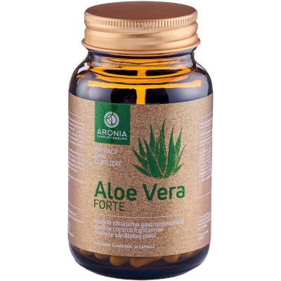 Aloe Vera Forte Extract Raw Liofilizat 60 capsule Aronia Charlottenburg foto