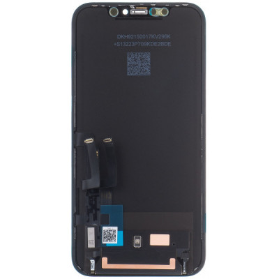 Display SmartGSM compatibil Apple iPhone 11 cu Touchscreen si Rama, Negru, Calitate Premium foto