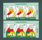 Romania 2012 Fauna Delta Dunarii Triptic de 8,10 lei + 1,40 lei MNH LP 1938