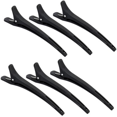 Set Clips Leopard pentru Păr, 6 Bucăți Negru, 12cm - Clame Profesionale, Rezistente și Durabile pentru Coafură foto