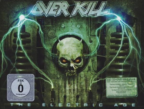 CD+DVD Overkill - The Electric Age 2012 Limited Edition Mediabook A5-size