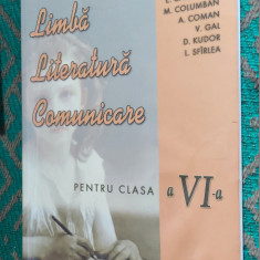 LIMBA LITERATURA COMUNICARE CLASA A VI A IONITA CARSTOCEA COLUMBAN COMAN GAL