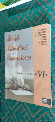 LIMBA LITERATURA COMUNICARE CLASA A VI A IONITA CARSTOCEA COLUMBAN COMAN GAL foto