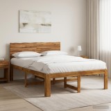 Cumpara ieftin Cadru de pat dublu cu spatar ROSTOCK natural 150 x 200 cm